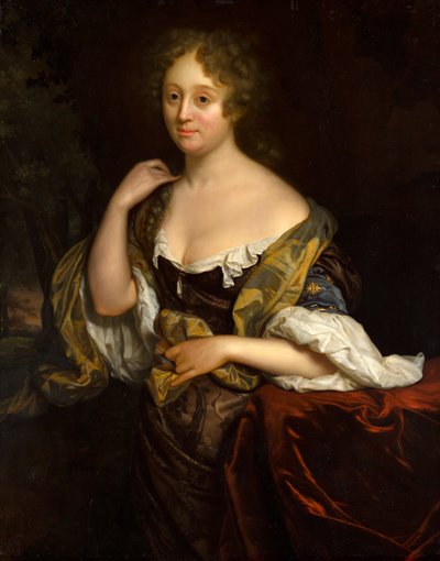 Portrait of Isabella Agneta Deutz by Godfried Schalcken